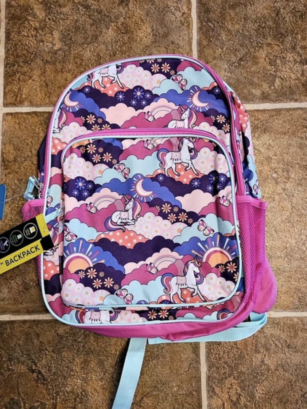 Kids 17" Backpack in Pink & Purple NWT